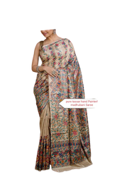 Pure tussar ghicha silk saree Manish